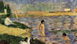 Georges Seurat Study for A Bathing Place at Asnieres